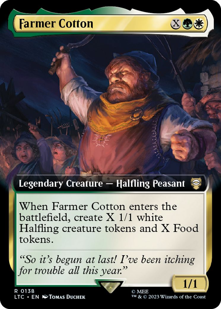 Farmer Cotton (Extended Art) [The Lord of the Rings: Tales of Middle-Earth Commander] - Trinity Hobby