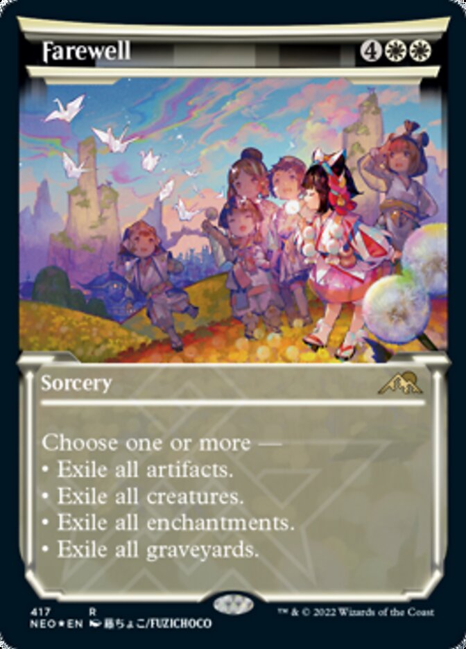Farewell (Showcase) (Foil Etched) [Kamigawa: Neon Dynasty] - Trinity Hobby