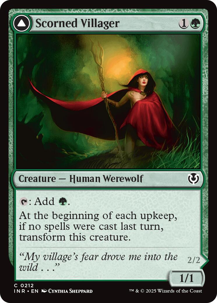 Scorned Villager // Scrounged Scythe [Innistrad Remastered] - Trinity Hobby