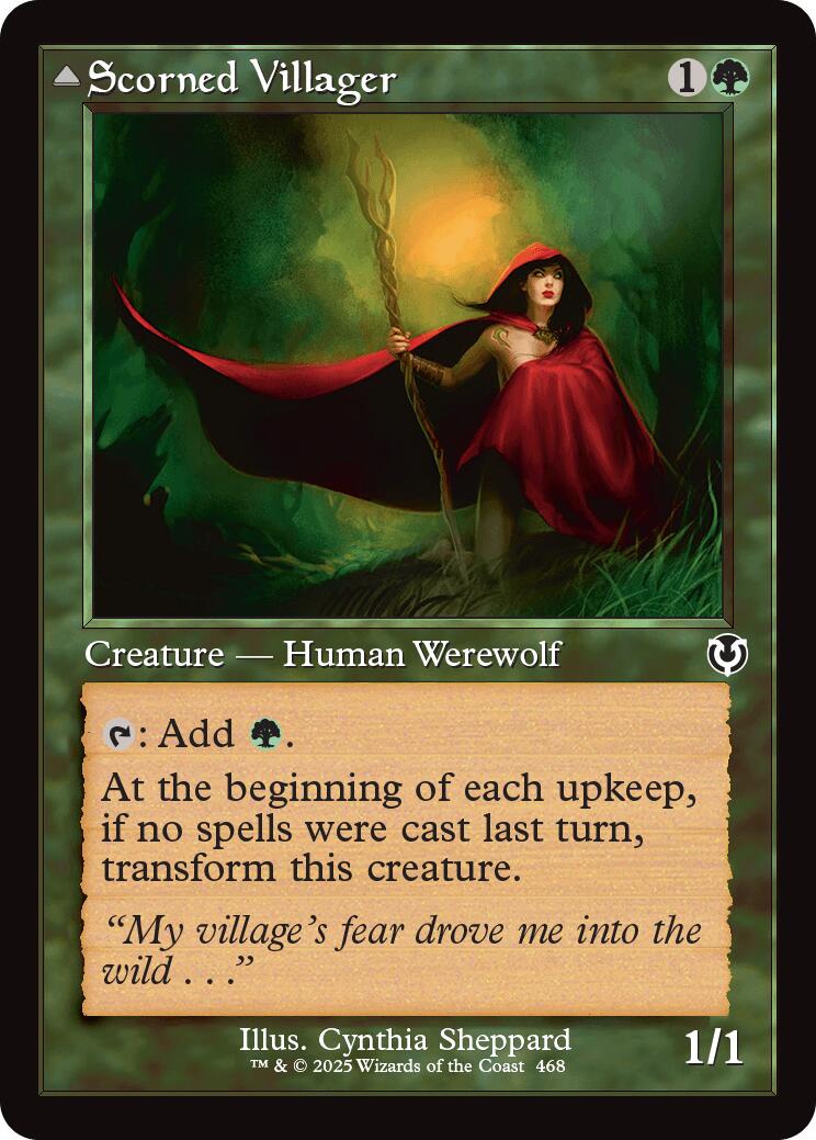 Scorned Villager // Scrounged Scythe (Retro Frame) [Innistrad Remastered] - Trinity Hobby