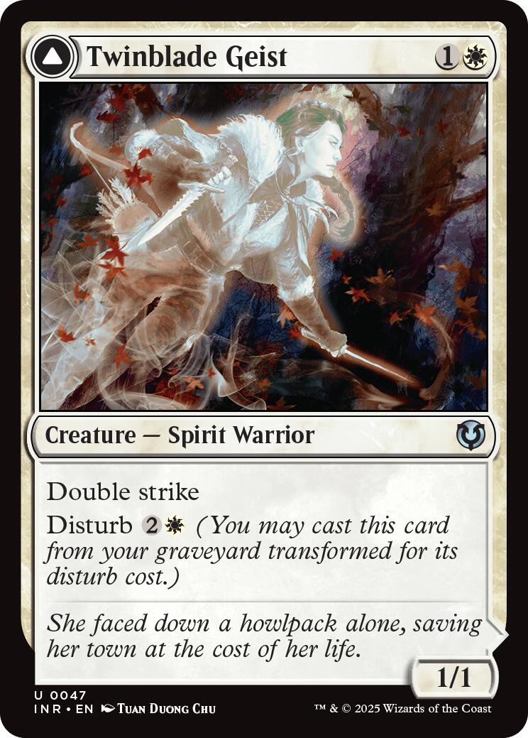 Twinblade Geist // Twinblade Invocation [Innistrad Remastered] - Trinity Hobby