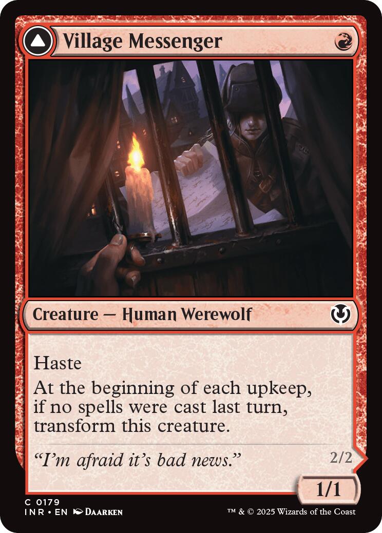 Village Messenger // Moonrise Intruder [Innistrad Remastered] - Trinity Hobby