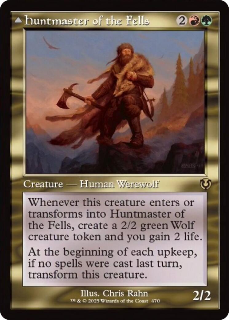 Huntmaster of the Fells // Ravager of the Fells (Retro Frame) [Innistrad Remastered] - Trinity Hobby