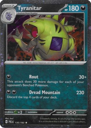 Tyranitar (135/193) (Cosmo Foil) [Miscellaneous Cards] - Trinity Hobby