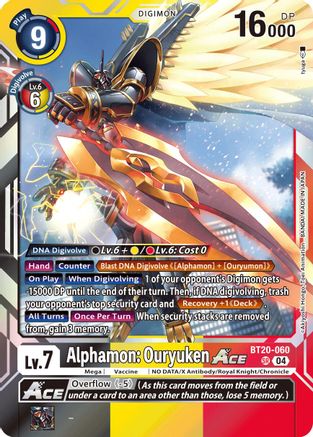 Alphamon: Ouryuken ACE [BT20-060] [Release Special Booster Ver.2.5] - Trinity Hobby