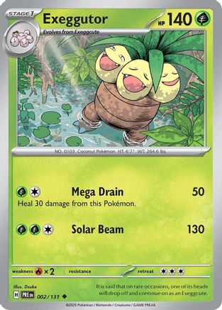 Exeggutor (002/131) [Scarlet & Violet: Prismatic Evolutions] - Trinity Hobby