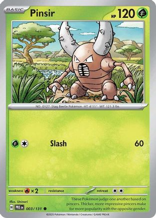 Pinsir (003/131) [Scarlet & Violet: Prismatic Evolutions] - Trinity Hobby