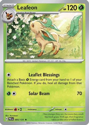 Leafeon (005/131) [Scarlet & Violet: Prismatic Evolutions] - Trinity Hobby