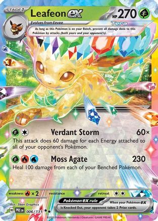 Leafeon ex (006/131) [Scarlet & Violet: Prismatic Evolutions] - Trinity Hobby
