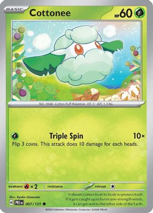 Cottonee (007/131) [Scarlet & Violet: Prismatic Evolutions] - Trinity Hobby