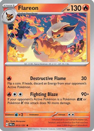 Flareon (013/131) [Scarlet & Violet: Prismatic Evolutions] - Trinity Hobby