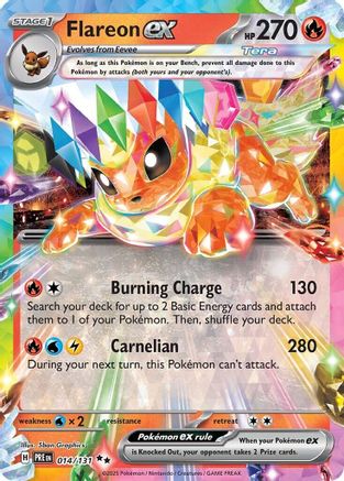 Flareon ex (014/131) [Scarlet & Violet: Prismatic Evolutions] - Trinity Hobby