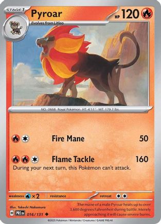 Pyroar (016/131) [Scarlet & Violet: Prismatic Evolutions] - Trinity Hobby
