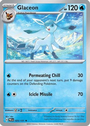 Glaceon (025/131) [Scarlet & Violet: Prismatic Evolutions] - Trinity Hobby