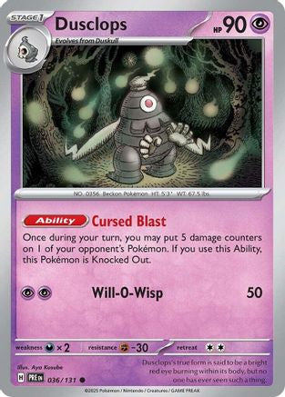 Dusclops (036/131) [Scarlet & Violet: Prismatic Evolutions] - Trinity Hobby