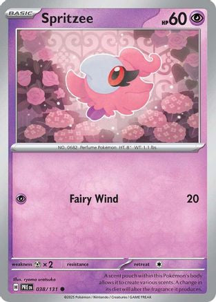 Spritzee (038/131) [Scarlet & Violet: Prismatic Evolutions] - Trinity Hobby