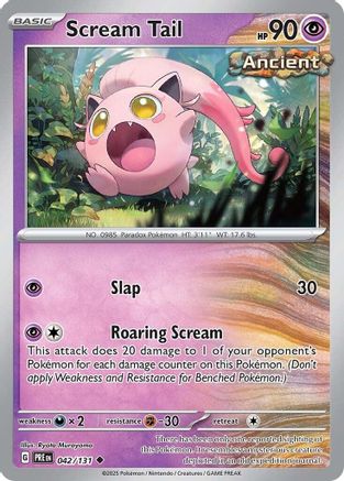 Scream Tail (042/131) [Scarlet & Violet: Prismatic Evolutions] - Trinity Hobby