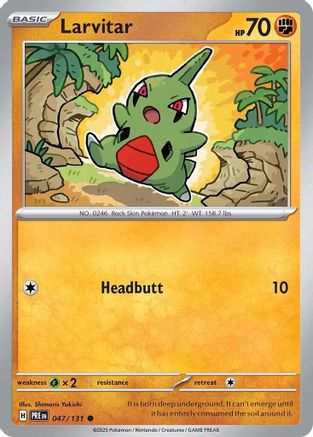 Larvitar (047/131) [Scarlet & Violet: Prismatic Evolutions] - Trinity Hobby