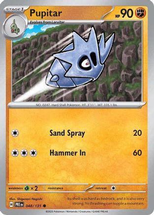 Pupitar (048/131) [Scarlet & Violet: Prismatic Evolutions] - Trinity Hobby