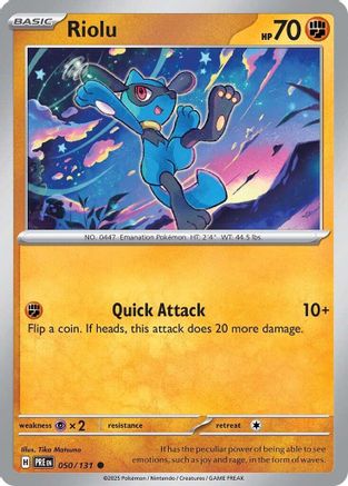Riolu (050/131) [Scarlet & Violet: Prismatic Evolutions] - Trinity Hobby
