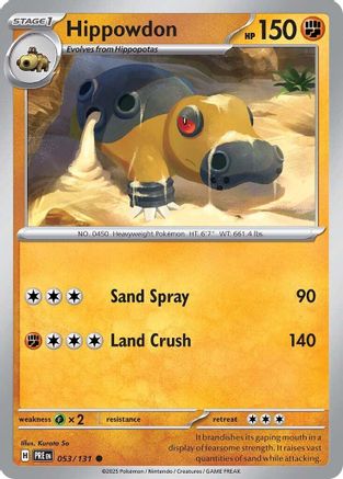Hippowdon (053/131) [Scarlet & Violet: Prismatic Evolutions] - Trinity Hobby