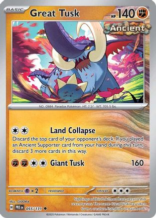 Great Tusk (055/131) [Scarlet & Violet: Prismatic Evolutions] - Trinity Hobby