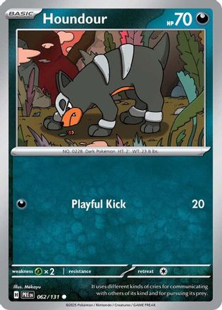 Houndour (062/131) [Scarlet & Violet: Prismatic Evolutions] - Trinity Hobby