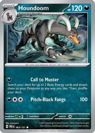 Houndoom (063/131) [Scarlet & Violet: Prismatic Evolutions] - Trinity Hobby