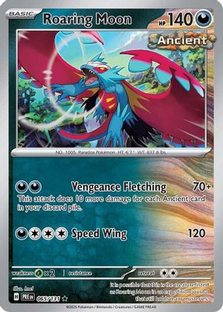 Roaring Moon (065/131) [Scarlet & Violet: Prismatic Evolutions] - Trinity Hobby