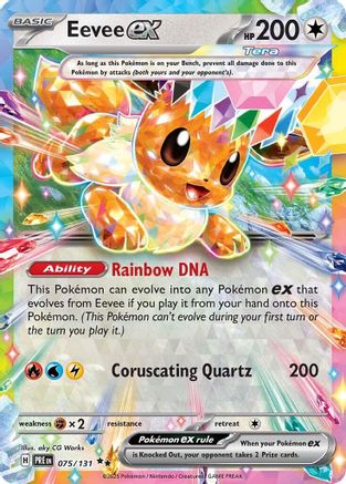Eevee ex (075/131) [Scarlet & Violet: Prismatic Evolutions] - Trinity Hobby
