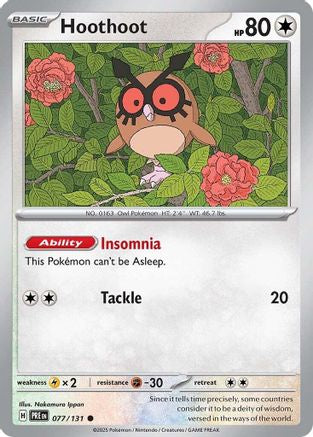 Hoothoot (077/131) [Scarlet & Violet: Prismatic Evolutions] - Trinity Hobby