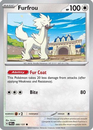 Furfrou (088/131) [Scarlet & Violet: Prismatic Evolutions] - Trinity Hobby