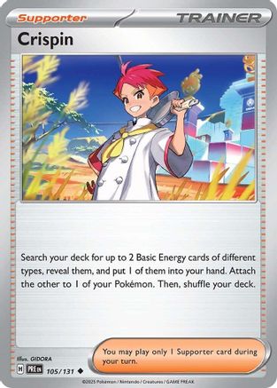 Crispin (105/131) [Scarlet & Violet: Prismatic Evolutions] - Trinity Hobby