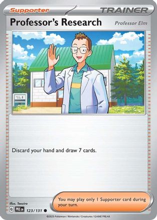 Professor's Research (123/131) [Professor Elm] [Scarlet & Violet: Prismatic Evolutions] - Trinity Hobby