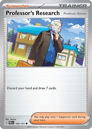 Professor's Research (124/131) [Professor Rowan] [Scarlet & Violet: Prismatic Evolutions] - Trinity Hobby