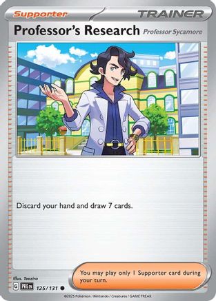 Professor's Research (125/131) [Professor Sycamore] [Scarlet & Violet: Prismatic Evolutions] - Trinity Hobby