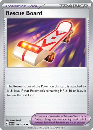Rescue Board (126/131) [Scarlet & Violet: Prismatic Evolutions] - Trinity Hobby