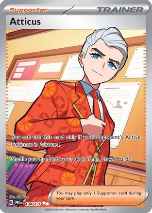 Atticus (134/131) [Scarlet & Violet: Prismatic Evolutions] - Trinity Hobby