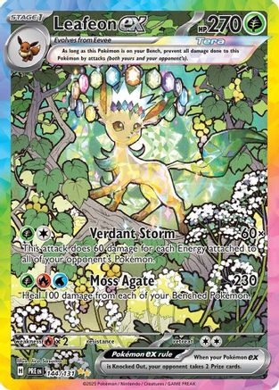 Leafeon ex (144/131) [Scarlet & Violet: Prismatic Evolutions] - Trinity Hobby