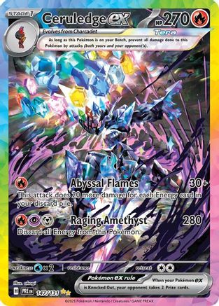 Ceruledge ex (147/131) [Scarlet & Violet: Prismatic Evolutions] - Trinity Hobby