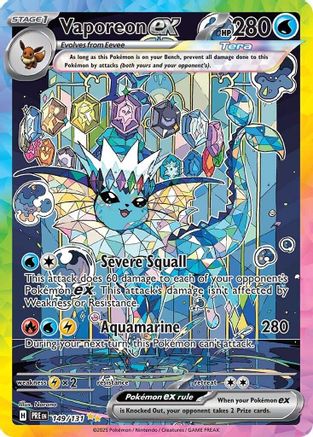 Vaporeon ex (149/131) [Scarlet & Violet: Prismatic Evolutions] - Trinity Hobby