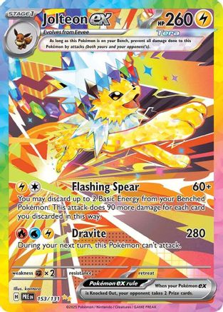Jolteon ex (153/131) [Scarlet & Violet: Prismatic Evolutions] - Trinity Hobby