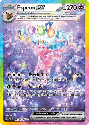 Espeon ex (155/131) [Scarlet & Violet: Prismatic Evolutions] - Trinity Hobby