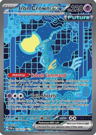 Iron Crown ex (158/131) [Scarlet & Violet: Prismatic Evolutions] - Trinity Hobby