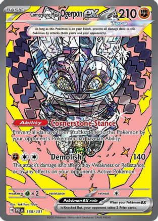 Cornerstone Mask Ogerpon ex (160/131) [Scarlet & Violet: Prismatic Evolutions] - Trinity Hobby