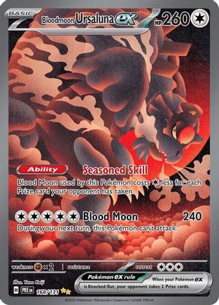 Bloodmoon Ursaluna ex (168/131) [Scarlet & Violet: Prismatic Evolutions] - Trinity Hobby
