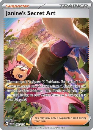 Janine's Secret Art (173/131) [Scarlet & Violet: Prismatic Evolutions] - Trinity Hobby