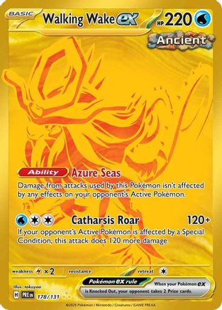 Walking Wake ex (178/131) [Scarlet & Violet: Prismatic Evolutions] - Trinity Hobby