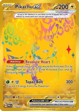Pikachu ex (179/131) [Scarlet & Violet: Prismatic Evolutions] - Trinity Hobby