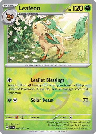 Leafeon (005/131) (Poke Ball Pattern) [Scarlet & Violet: Prismatic Evolutions] - Trinity Hobby